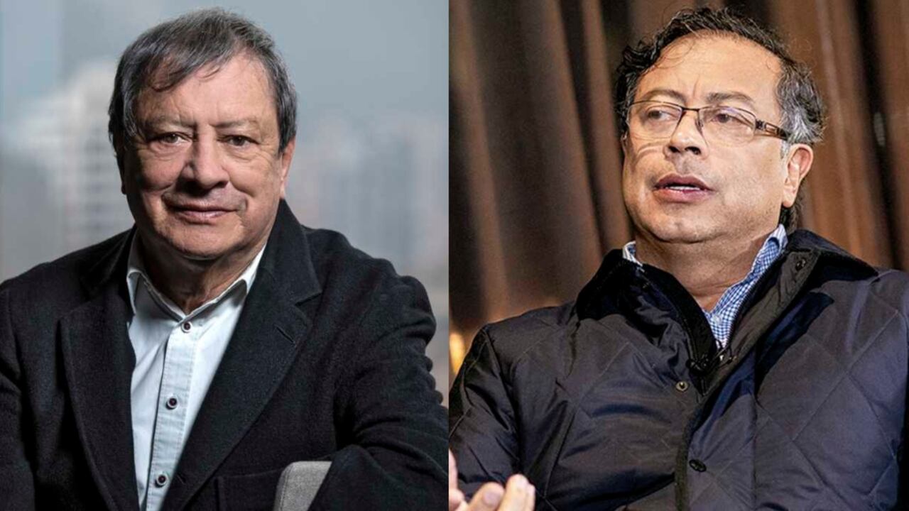 El empresario Mario Hernández y el presidente Gustavo Petro.