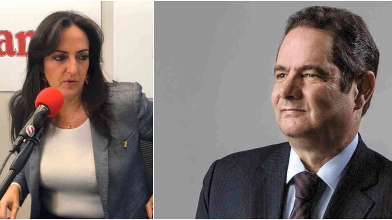 La senadora María Fernanda Cabal y Germán Vargas Lleras, exvicepresidente de la República