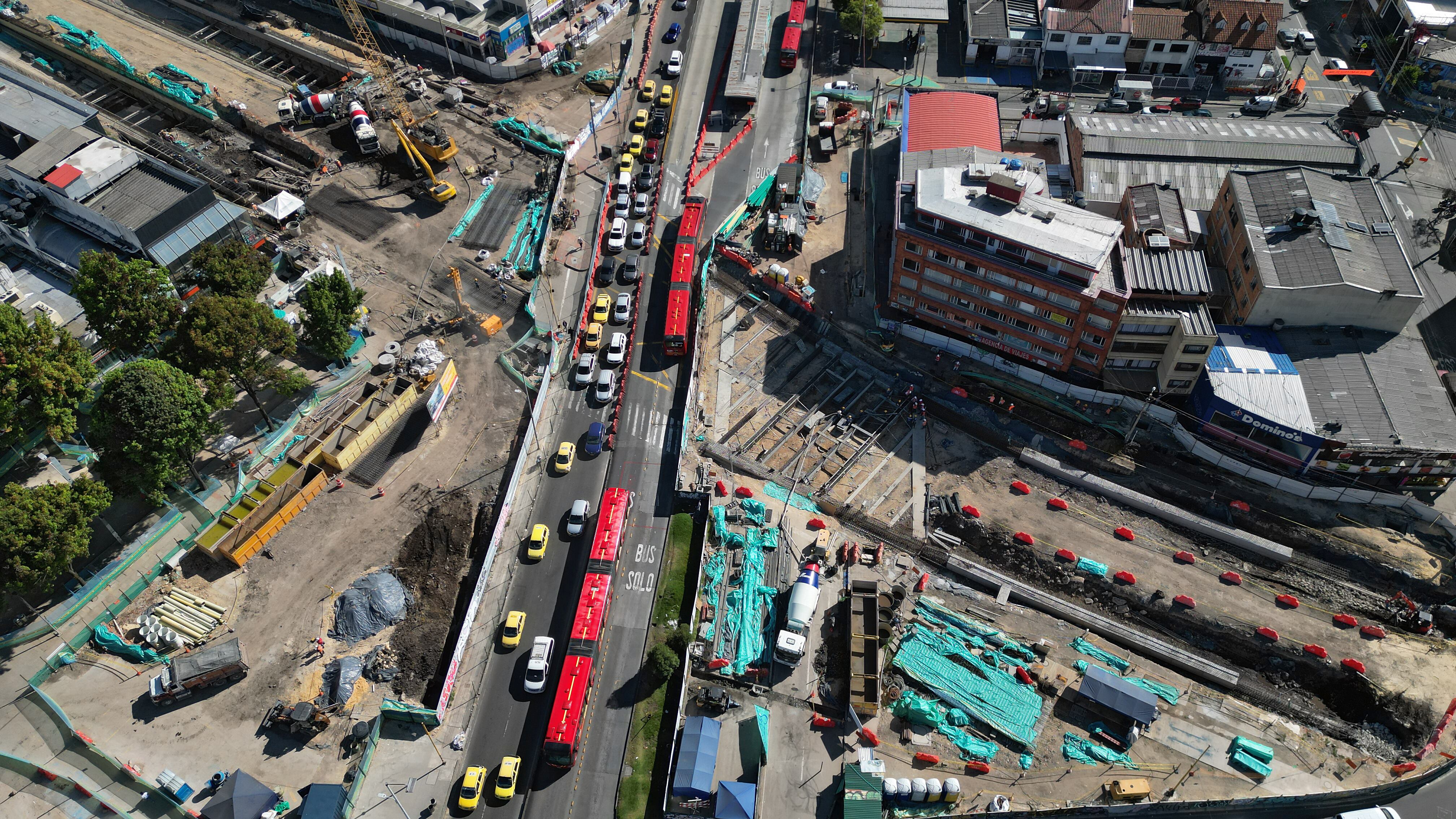 Obras  Metro de Bogotá intercambiador vial Calle 72
construcción de la primera Línea del Metro 
Bogota enero 16 del 2024
Foto Guillermo Torres Reina / Semana