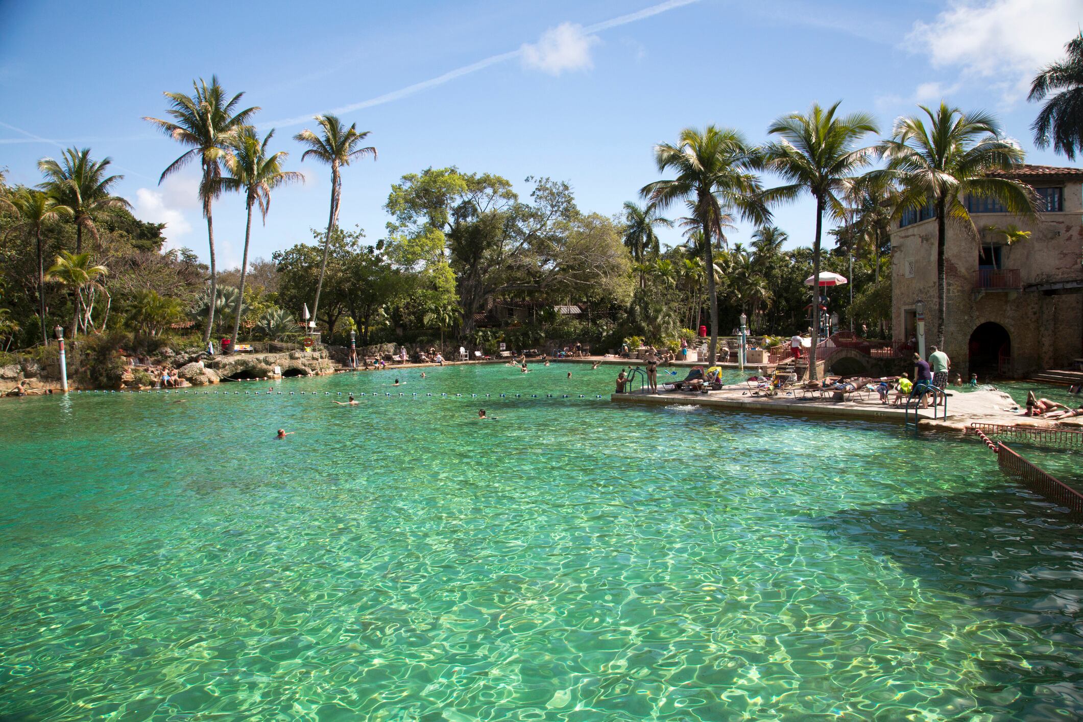 La piscina pública conocida como Venetian Pool en Coral Gables, Miami