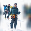 El cuerpo de la alpinista y fue encontrada tras haber encontrado la muerte luego de ser arrastrada por una avalancha de nieve.
