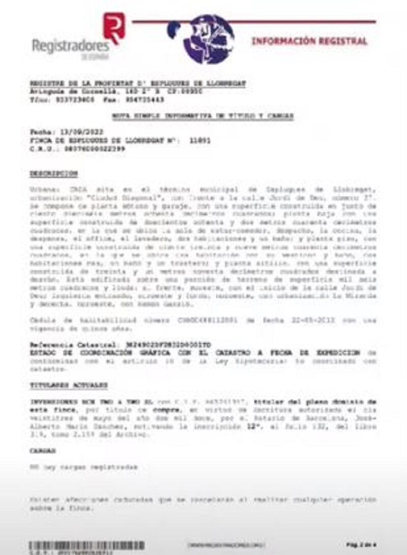 Jordi Martín reveló las escrituras de la excasa de Shakira