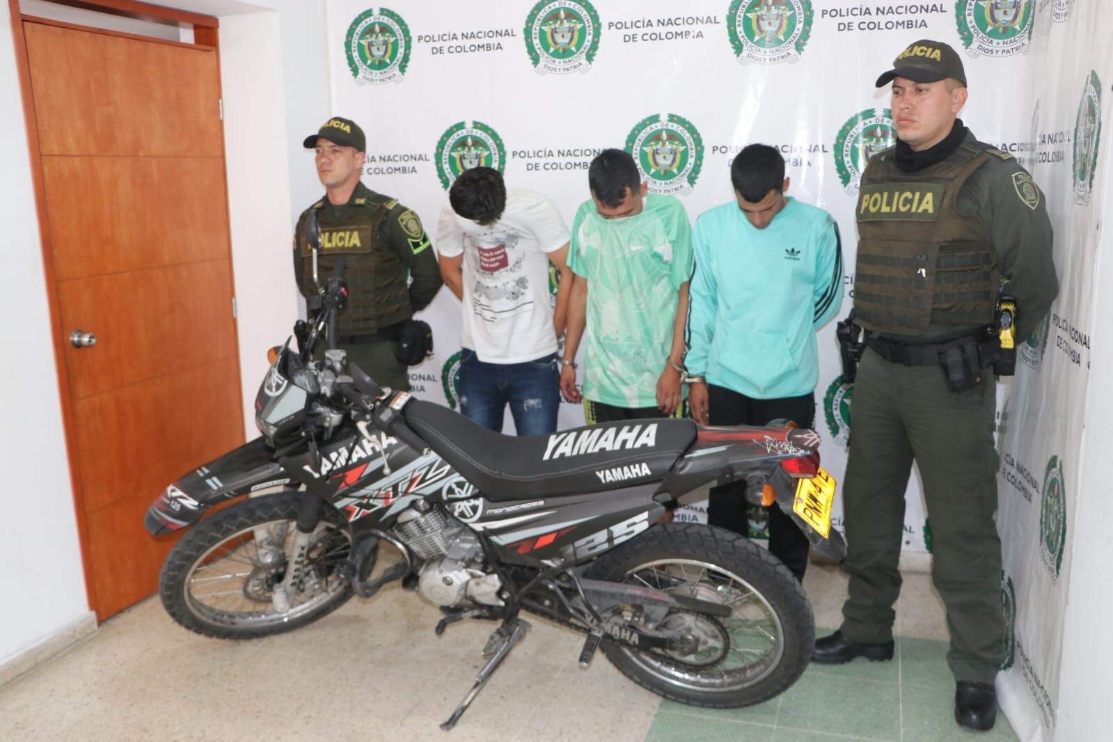 Los señalados delincuentes fueron capturados en el barrio Gaitán.
