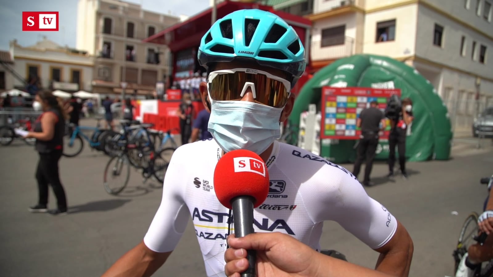 Harold Tejada, gregario para Nairo e HIguita en los mundiales de ciclismo.