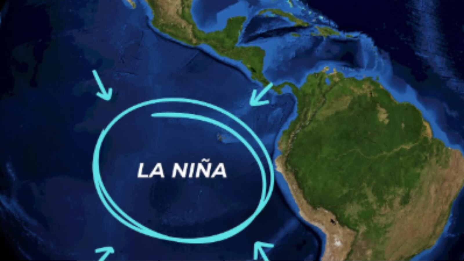 Imagen satelital muestra señal del inicio de La Niña en el Pacífico