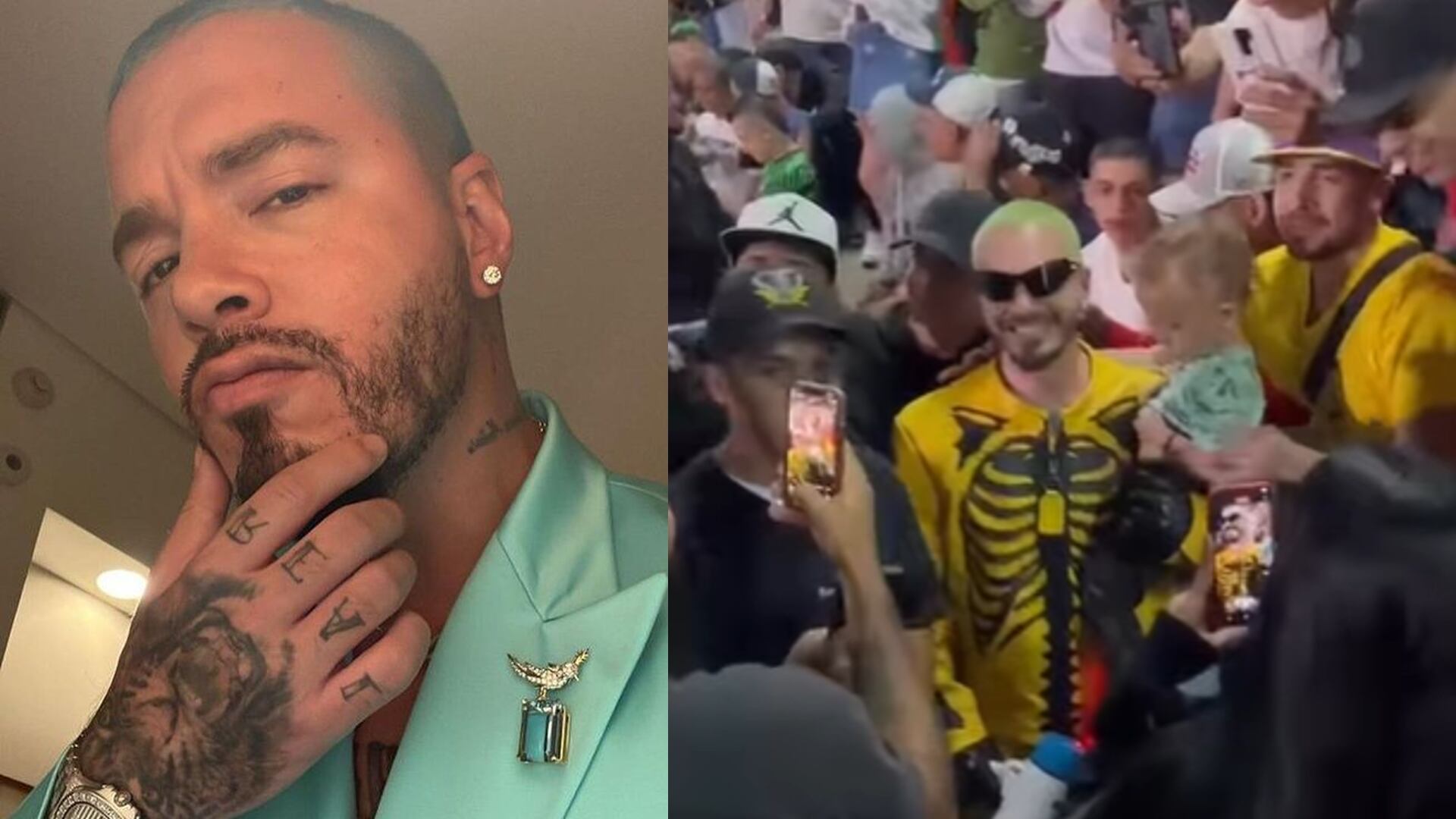 El cantante disfruto de la compañía de sus fans en plena grabación. Fotos: Instagram @jbalvin - @gusrincon.