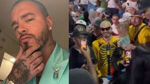 El cantante disfruto de la compañía de sus fans en plena grabación. Fotos: Instagram @jbalvin - @gusrincon.