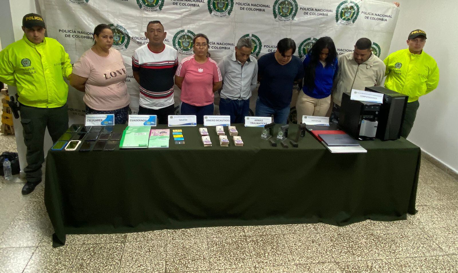 Capturados por el millonario robo de la empresa Transbank.