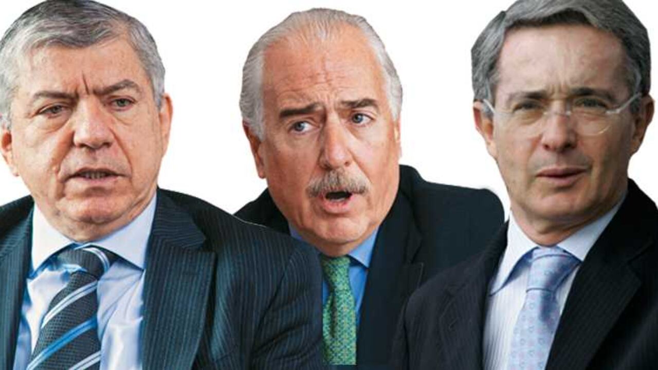 César Gaviria, Andrés Pastrana y Álvaro Uribe