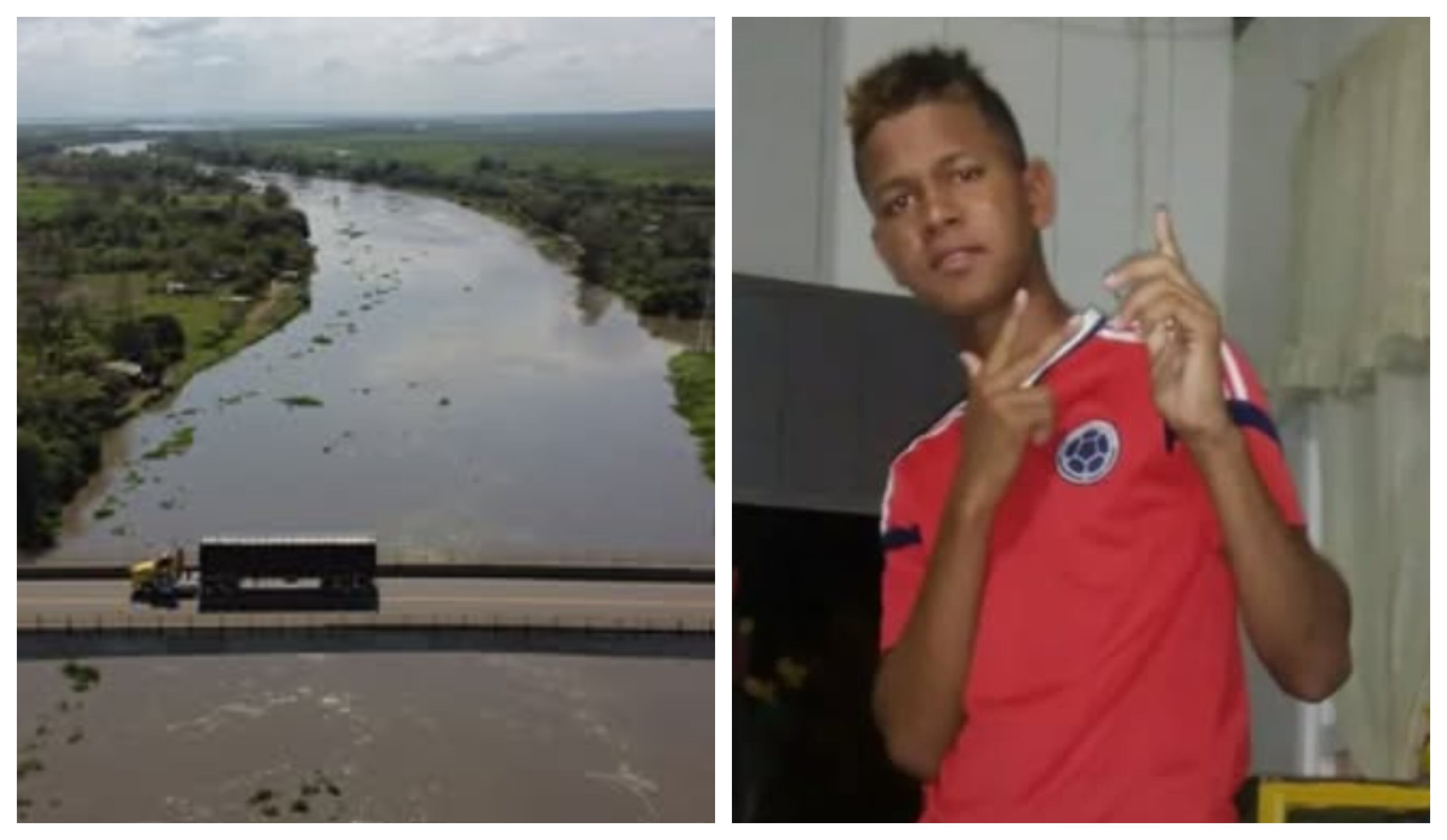 Ronaldo José Rivera, de 24 años, murió al lanzarse al Canal del Dique para huir de la Policía.