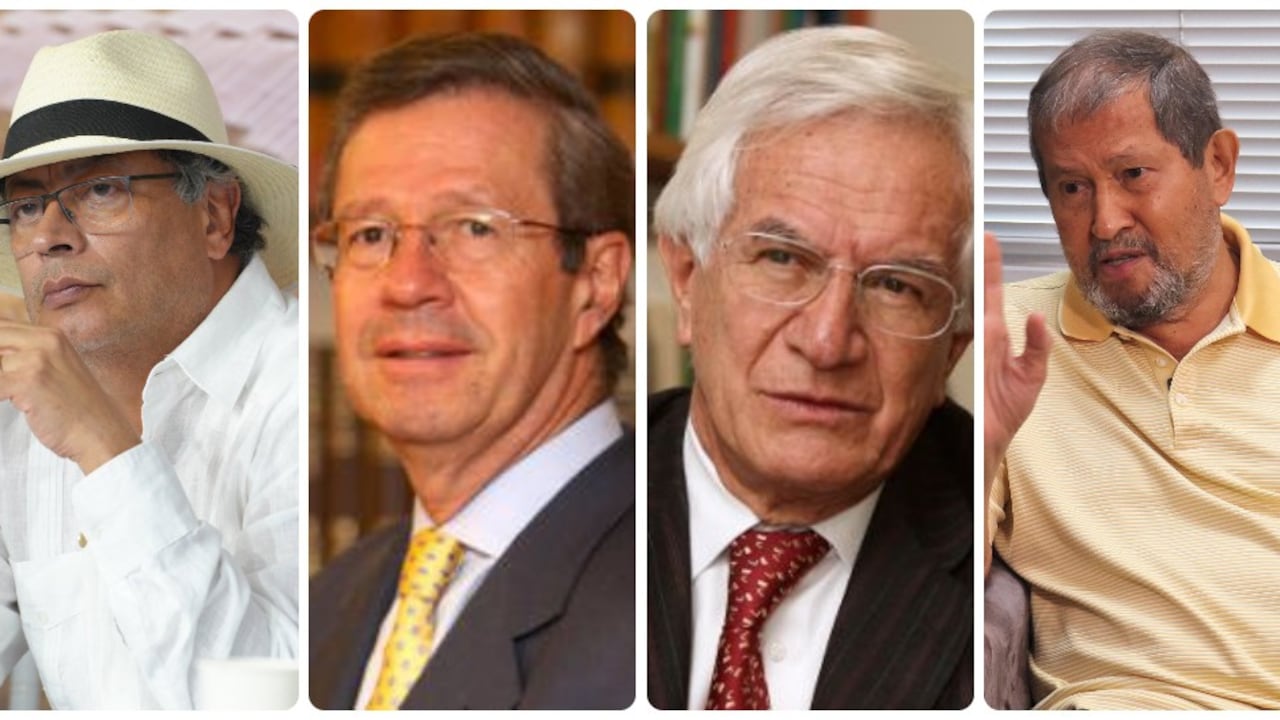 Gustavo Petro, Juan Carlos Esguerra, Jaime Castro y Angelino Garzón.