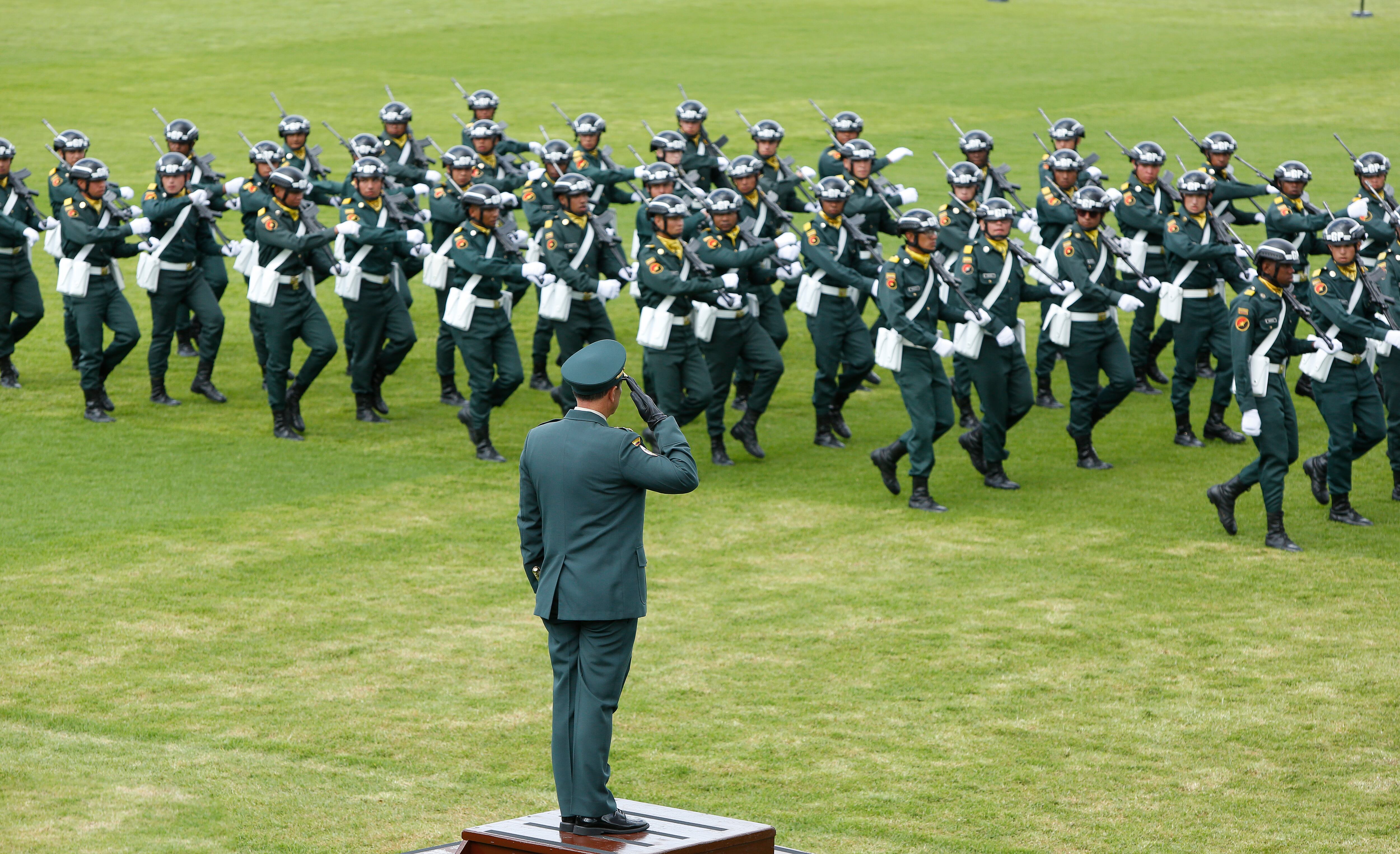 Salida del General Nicacio Martinez Espinel