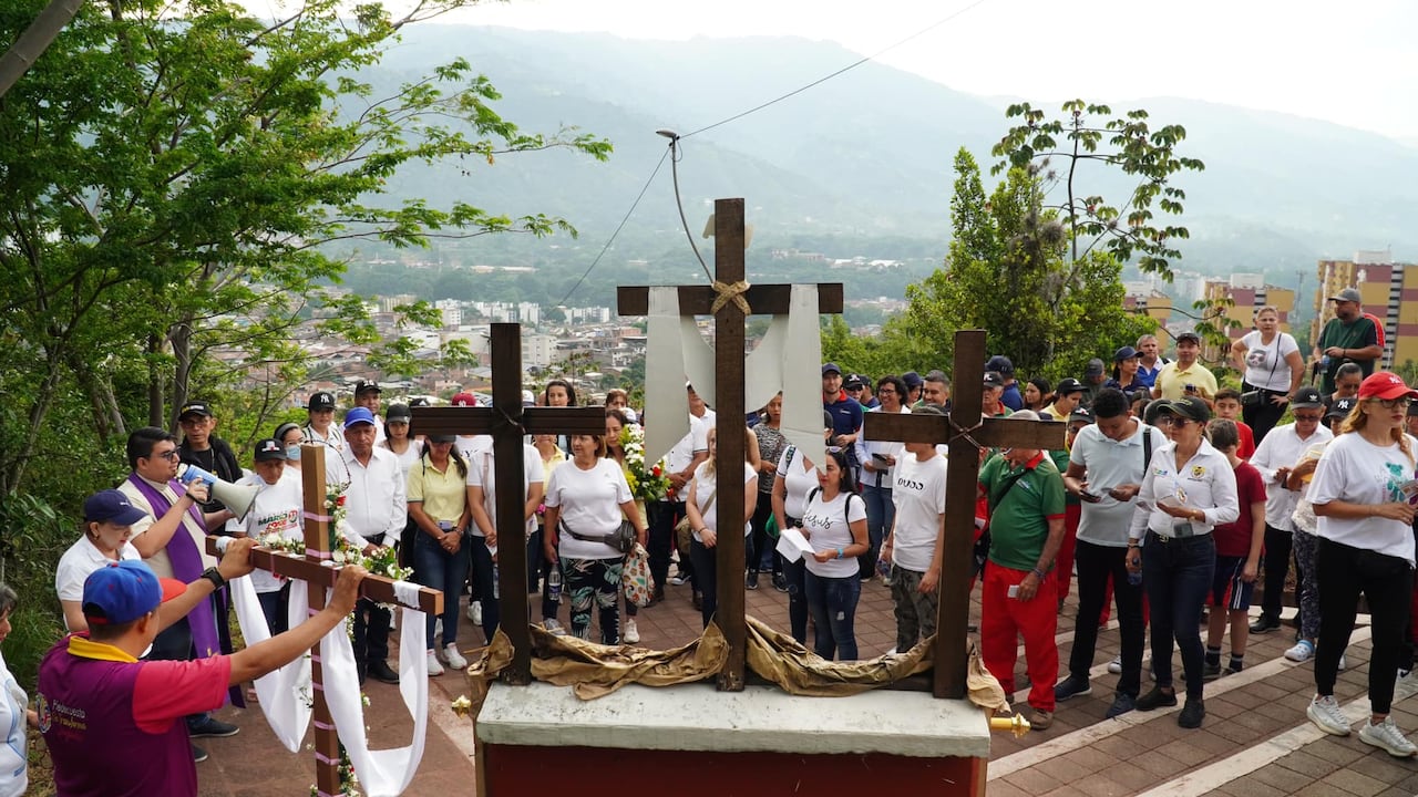 Actividades de Semana Santa, en Piedecuesta, Santander.