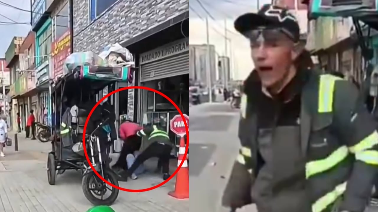 Imágenes del video que muestra el momento del ataque en Bogotá.