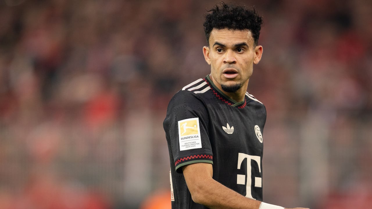 Luis Díaz durante el partido ante Unión Berlín.