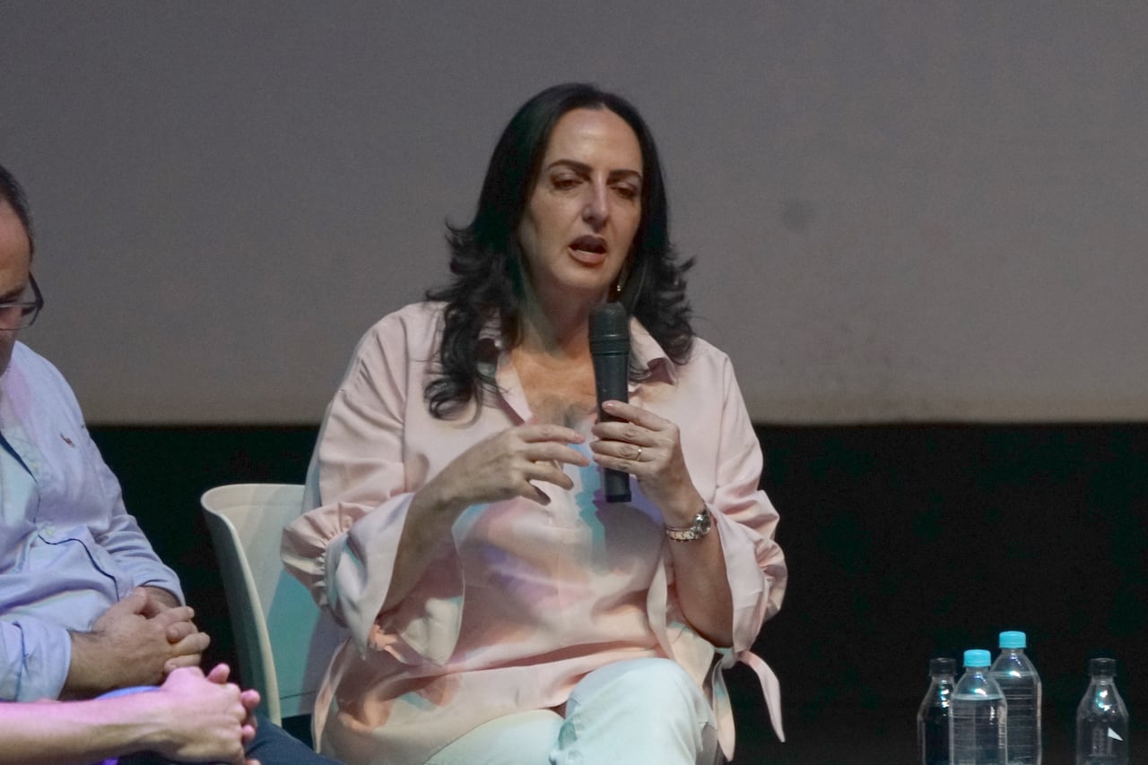 Representante a la Cámara Christian Munir Garces Aljure y la Senadora María Fernanda Cabal del Centro Democrático.