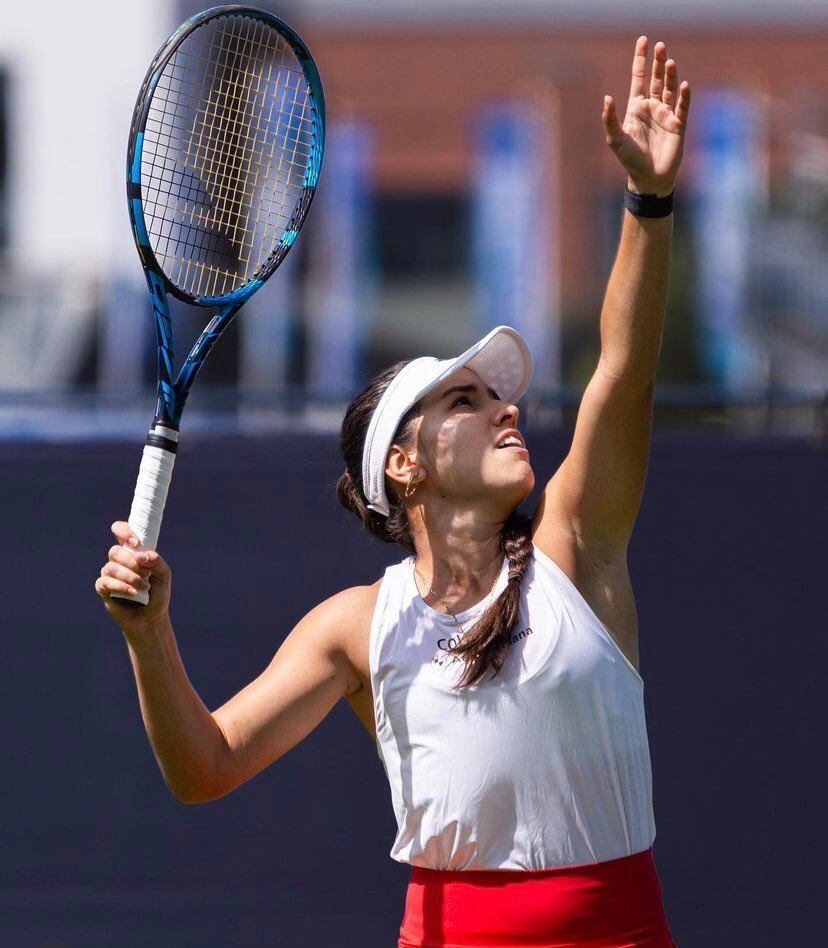 La tenista colombiana viene de perder en primera ronda en Wimbledon.