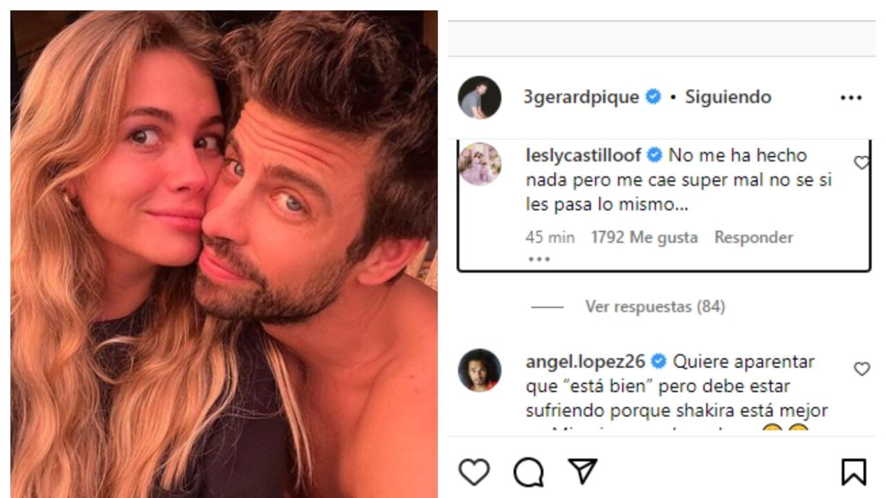 Críticas a Piqué por nuevo post con Clara Chía