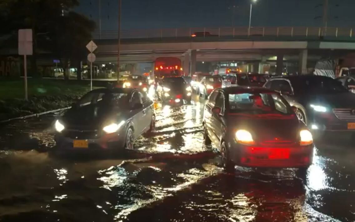 Movilidad en Bogotá tras lluvias.
