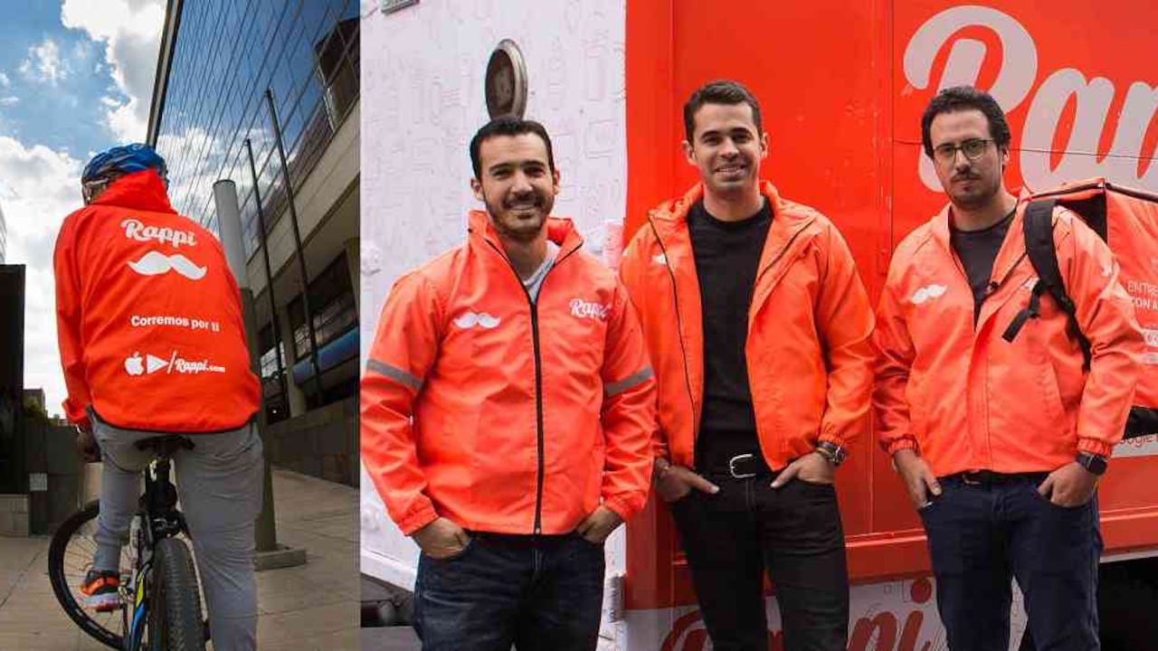 Simón Borrero, Sebastián Mejía y Felipe Villamarìn, fundadores de Rappi.