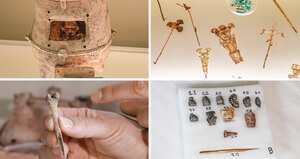 A la izquierda, se aprecian varias cerámicas y piezas encontradas como desarrollo de la concesión vial Perimetral del Oriente de Cundinamarca. Por su valor histórico, algunas ya forman parte de la colección del Museo del Oro de Bogotá. Otros objetos son analizados por laboratorios especializados de Colombia y el exterior para determinar el tipo de uso, la época y los métodos de fabricación.