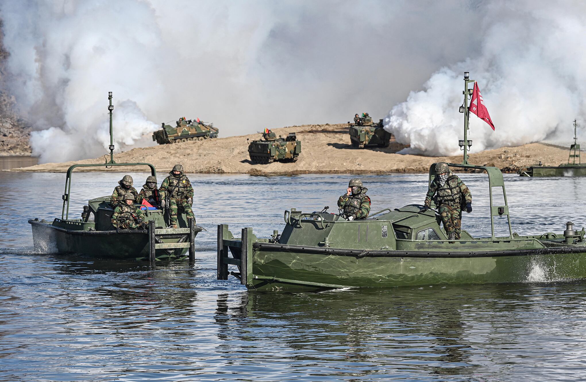 En imágenes : Corea del Sur y Estados Unidos realizan ejercicios militares conjuntos.