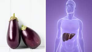 La berenjena se caracteriza por ser una vegetal bajo en calorías. Foto: Getty Images. Montaje SEMANA.