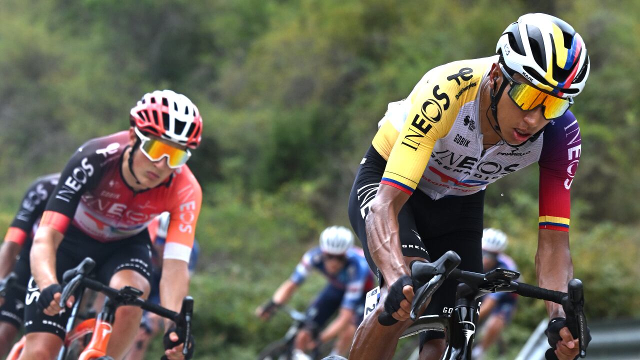 Egan Bernal hizo un gran trabajo en la etapa 5 de la Vuelta a Burgos