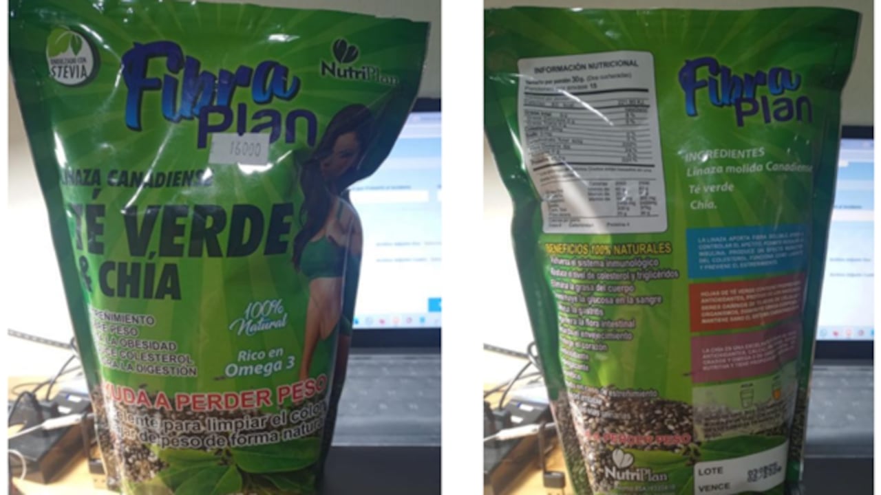 Comercialización fraudulenta del producto “linaza canadiense, té verde y chía” con marca “Fibra Plan”.