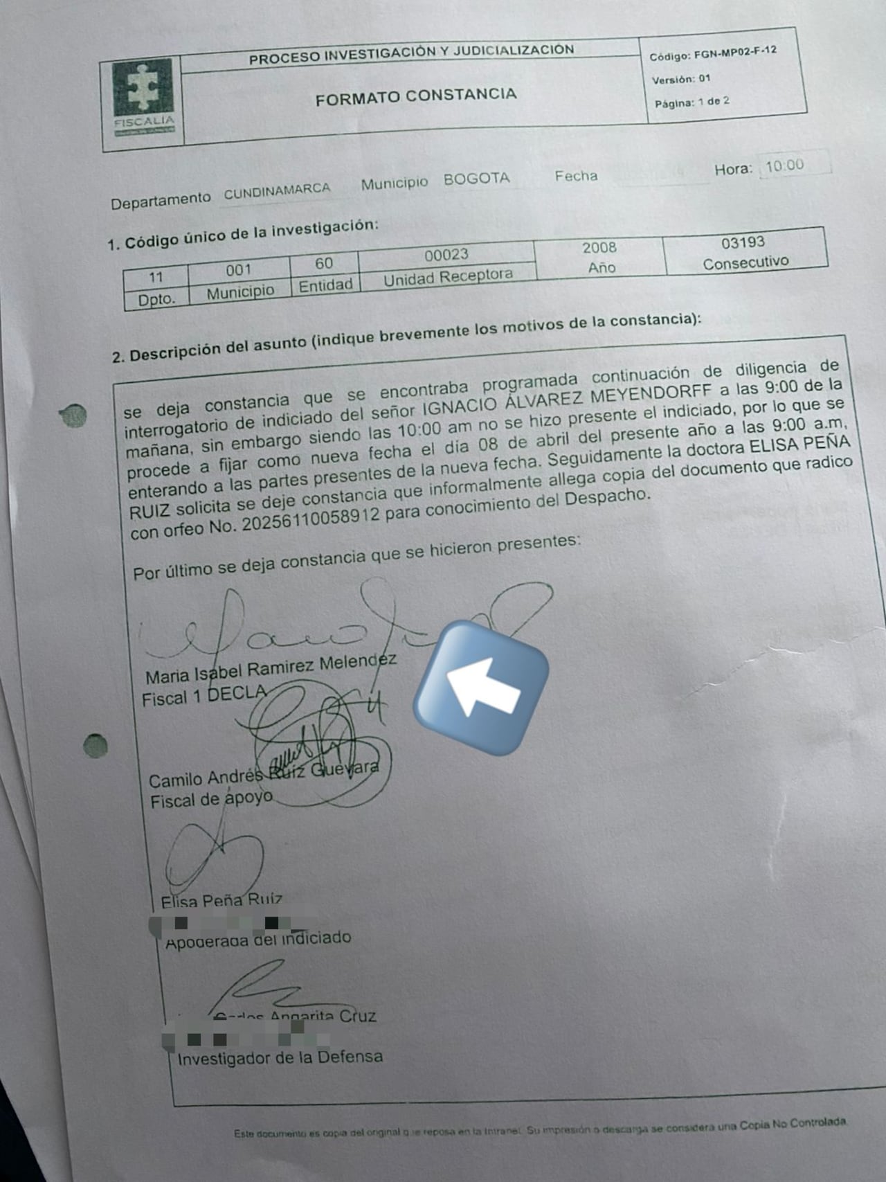 La fiscal María Isabel Ramírez entregó el proceso por lavado de activos contra los Meyendorff y fue nombrada de apoyo en el caso contra Nicolás Petro