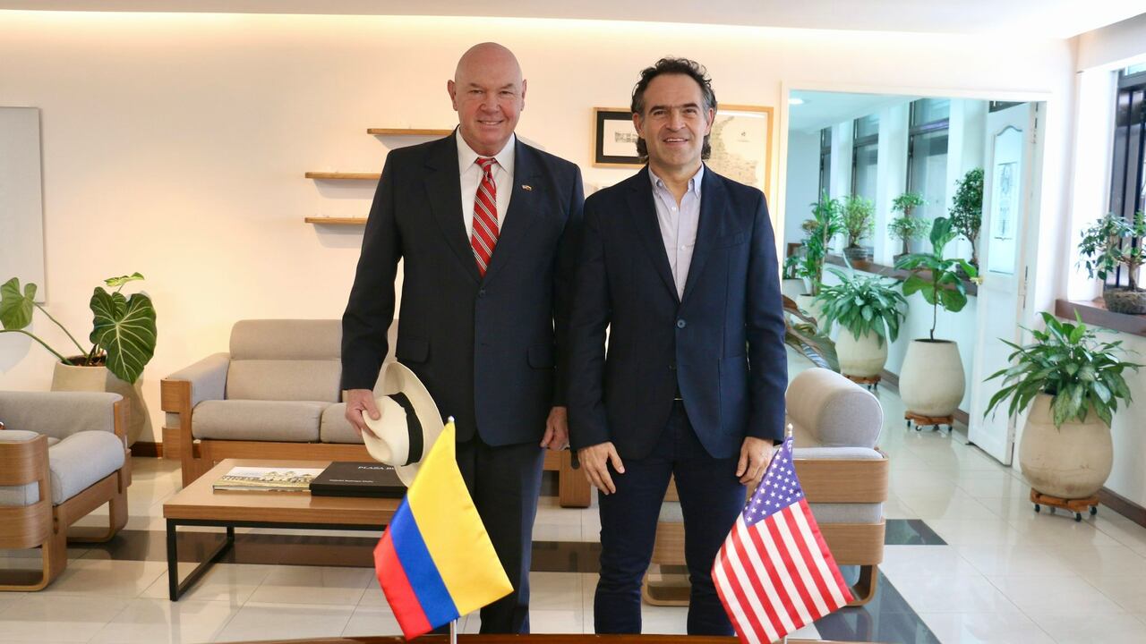 John McNamara y Federico Gutiérrez se reunieron en Medellín.