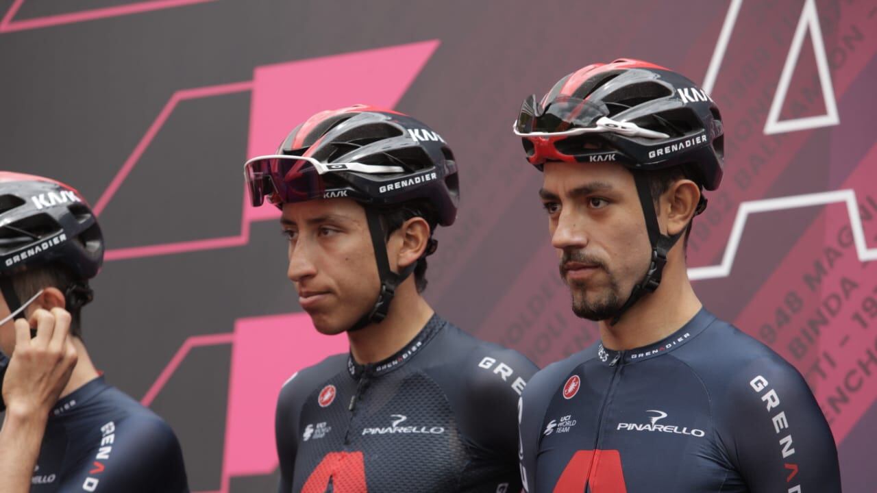 Egan Bernal y Daniel Felipe Martínez, etapa 6, Giro de Italia 2021
