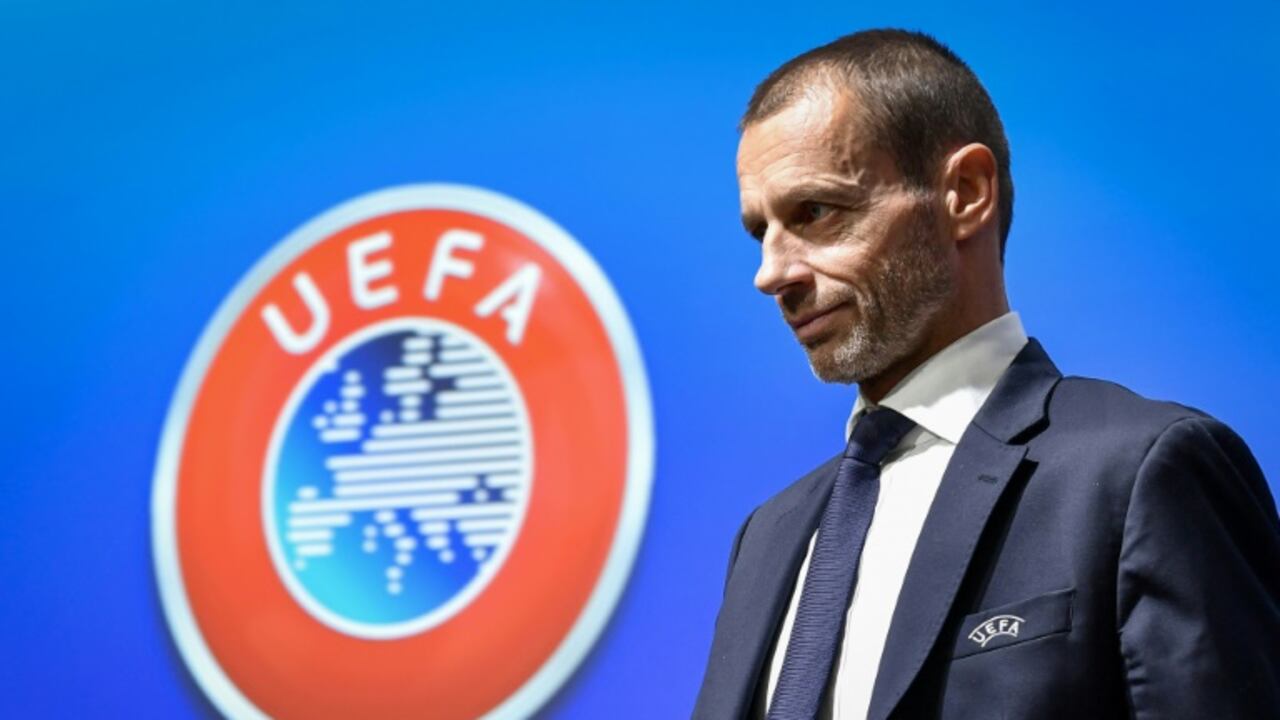 El presidente de la UEFA, Aleksandar Ceferin.