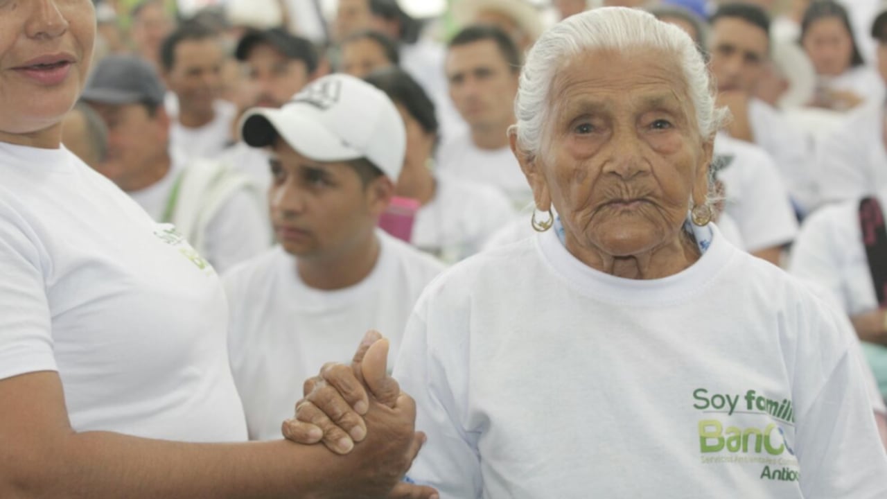 Así lucía Claudina Higuita de Robledo cuando cumplió los 107 años.