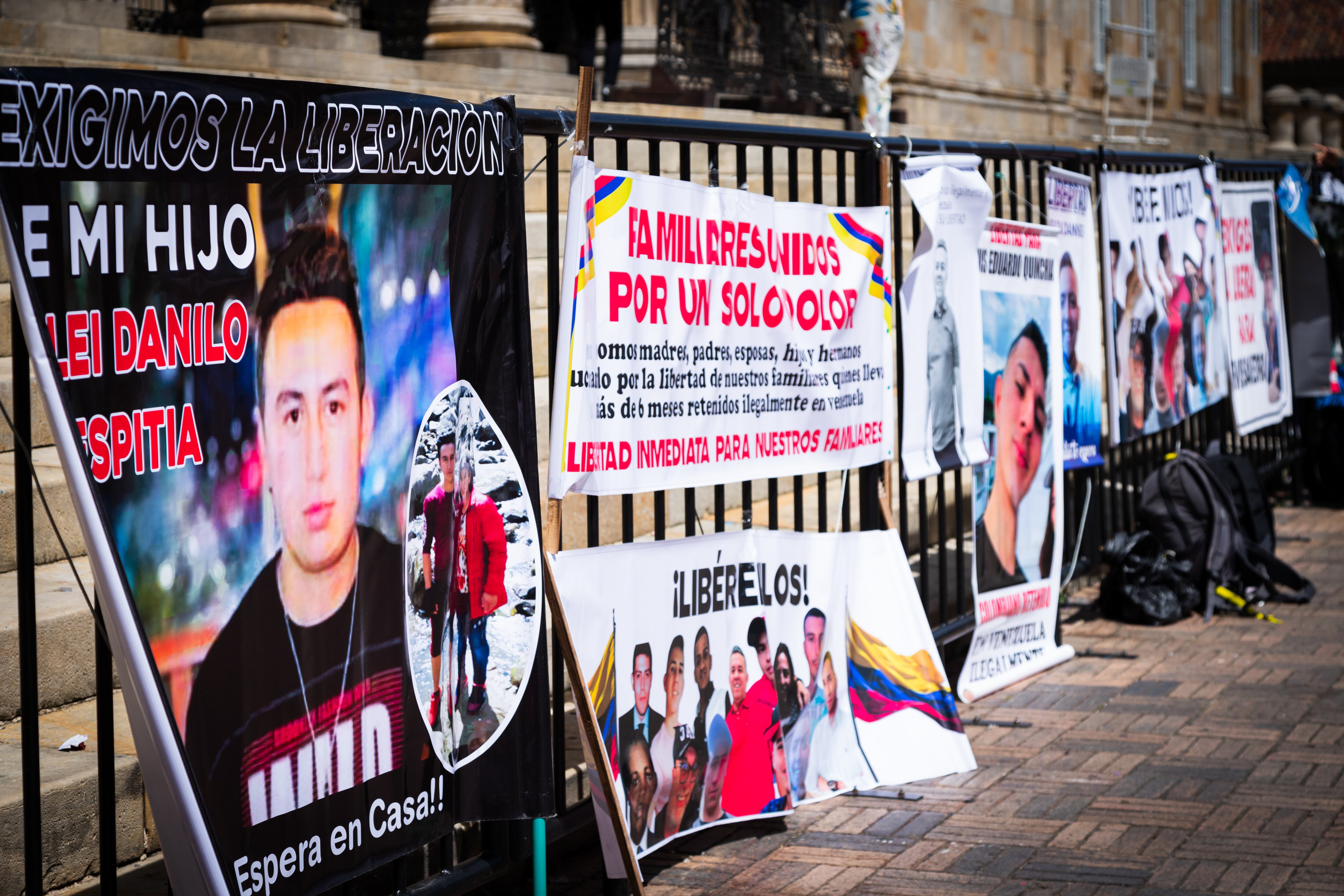 Colombianos detenidos en Venezuela