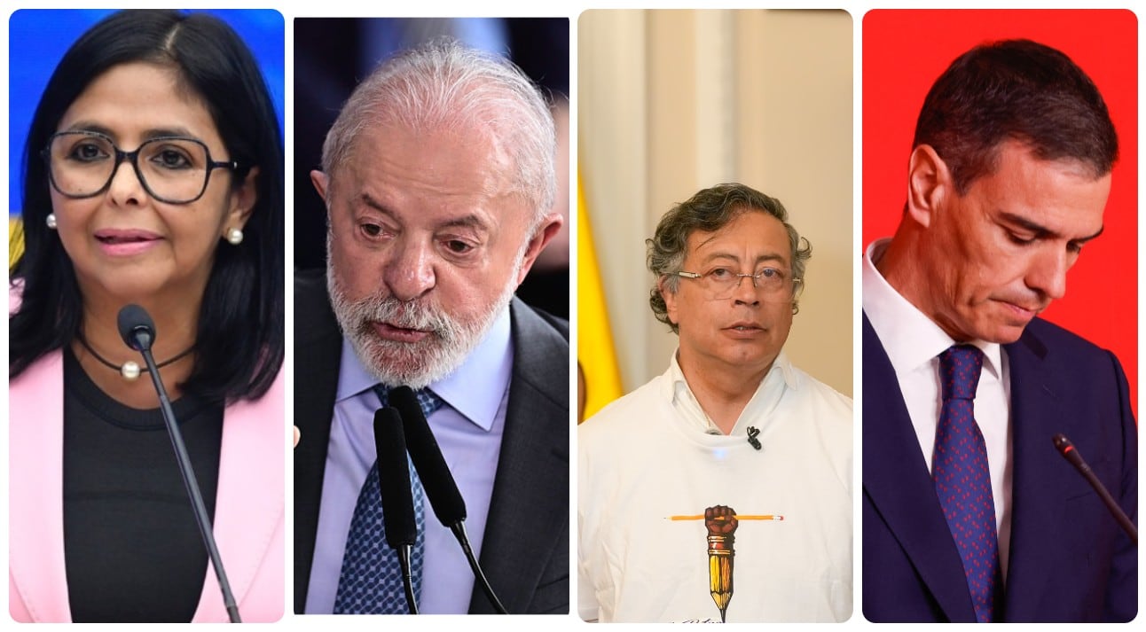 Venezuela enfrentará "agresión" de EEUU por "vía diplomática", dice presidenta a Lula, Petro y Sánchez