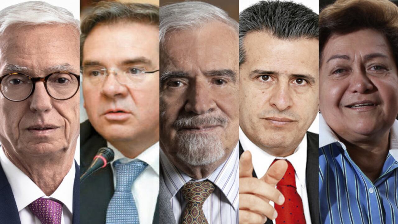 Jorge Enrique Robledo, Germán Varón, Germán Navas Talero, Luis Fernando Velasco y Daira Galvis, algunos de los veteranos que salen del Congreso de la República.