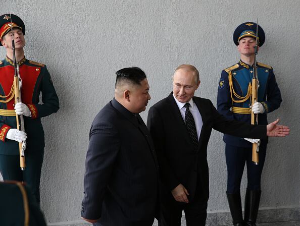 Kim Jong Un y Vladimir Putin. Imagen de archivo.