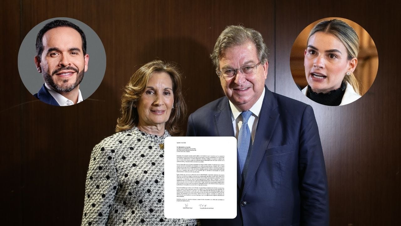 El empresario Jaime Gilinski y su esposa Raquel Kardonski le enviaron una carta al presidente Abelardo De La Espriella y la primera dama Ana Lucía Pineda.
