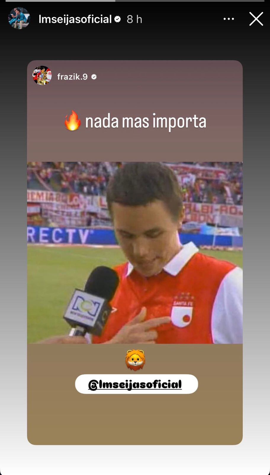 Intercambio de mensajes entre Omar Fernández y Luis Manuel Seijas.