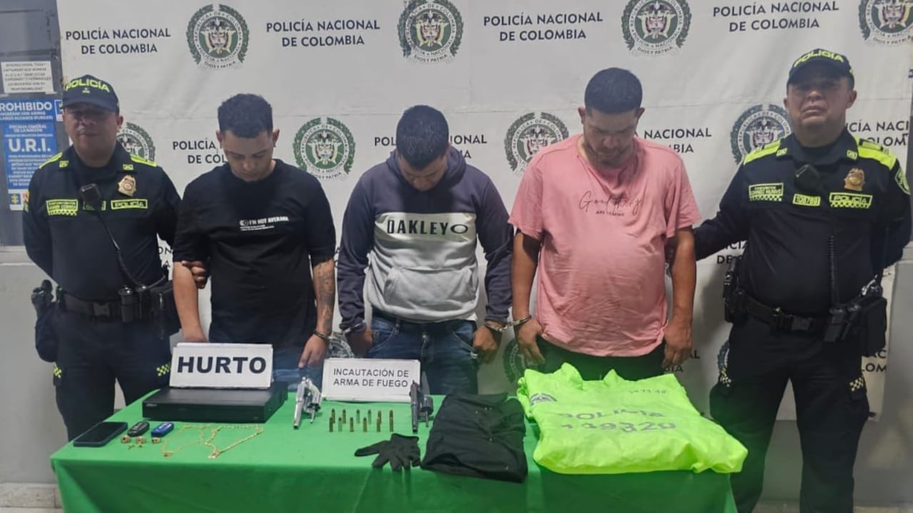 Cuatro capturados por la Policía de Barranquilla tras millonario robo.