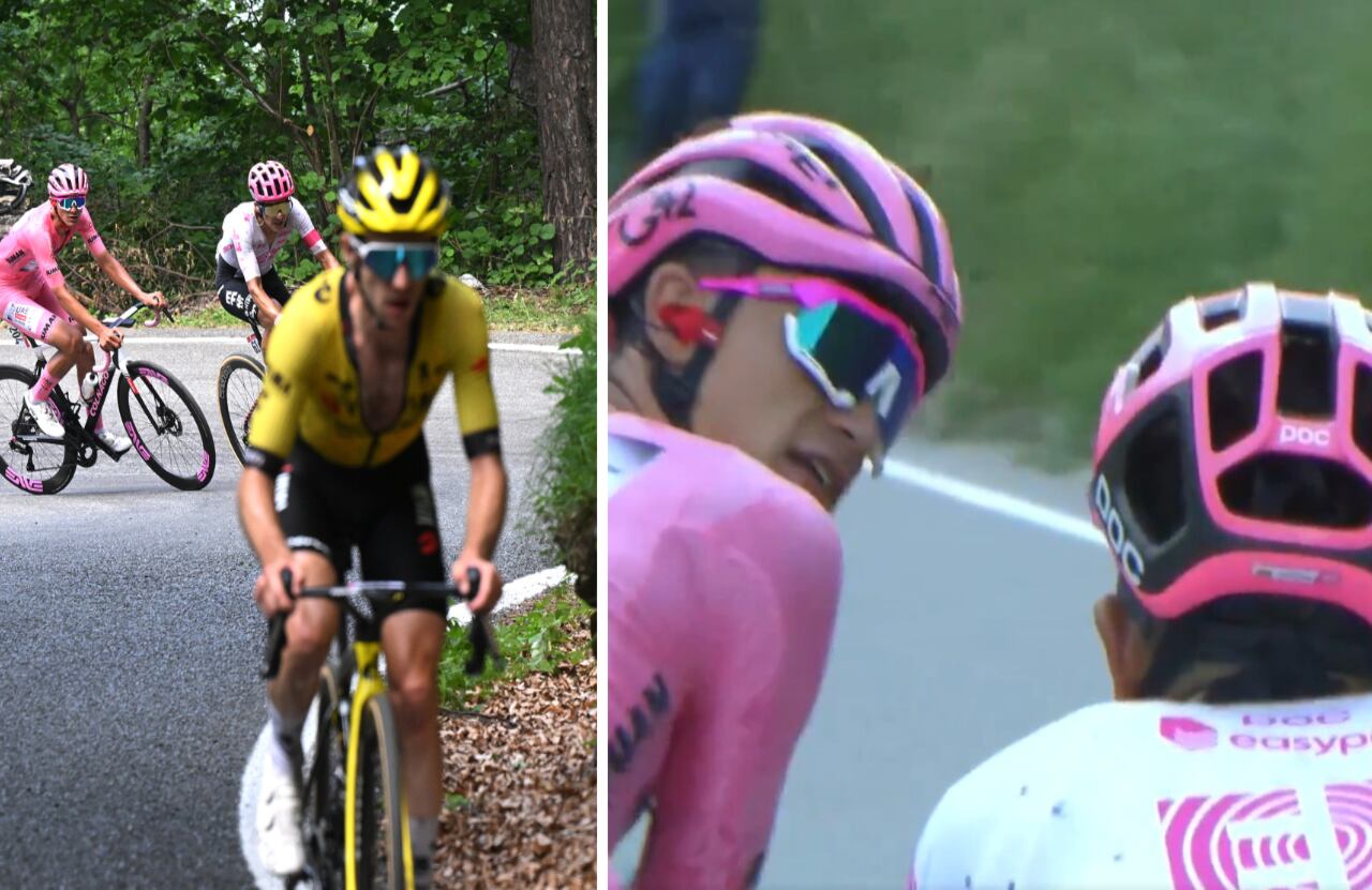 Ataque con el que Simon Yates ganó el Giro de Italia produjo pelea entre Isaac Del Toro y Richard Carapaz.