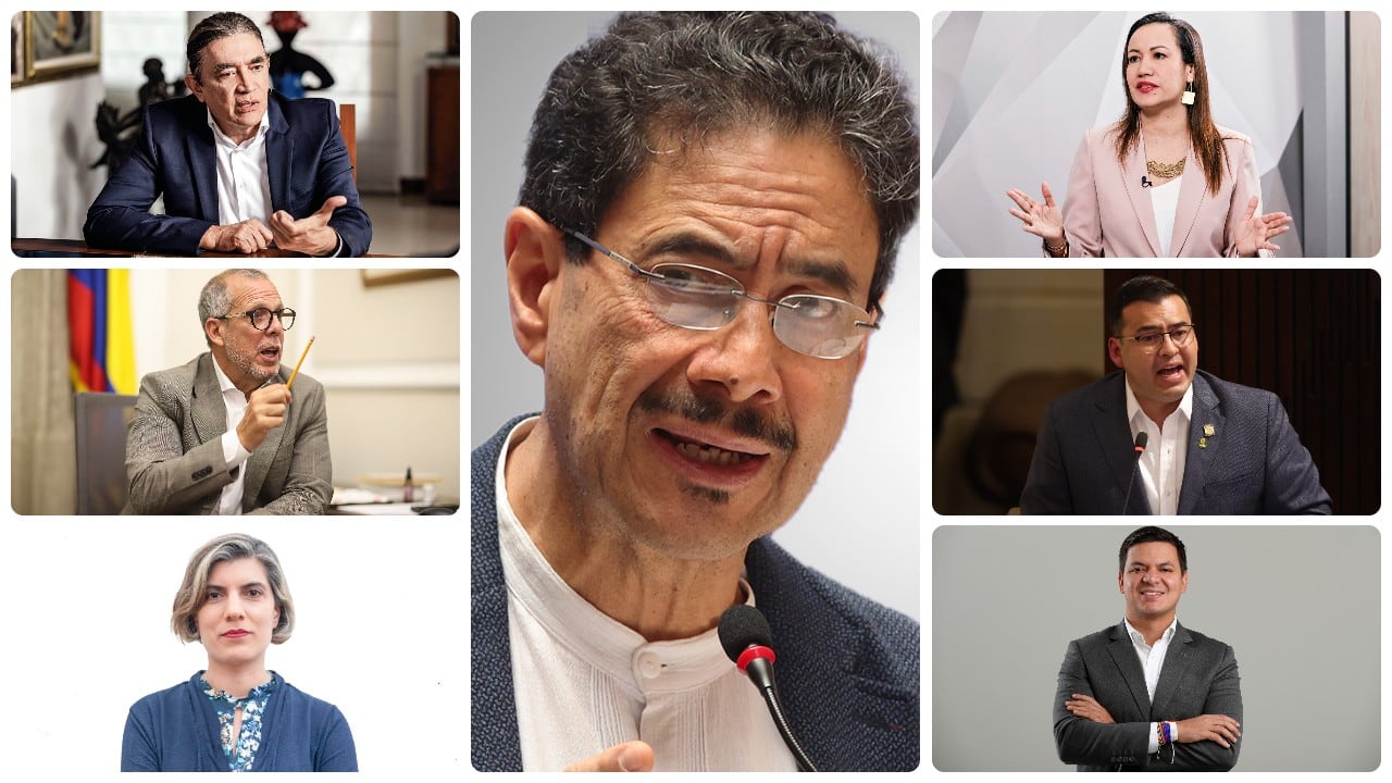 Iván Cepeda, Gustavo Bolívar, Carolina Corcho, Alfredo Saade, Jaime Raúl Salamanca, Sara Tufano y Gabriel Calle.