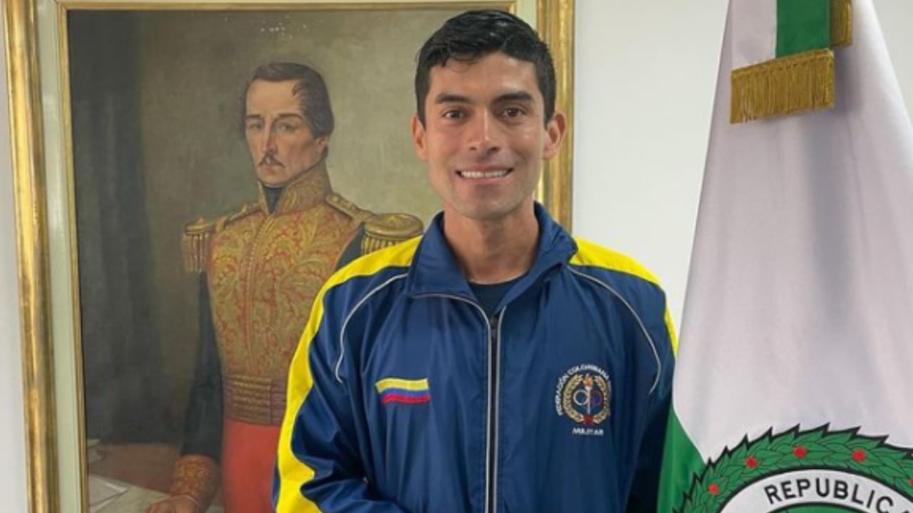 Diego Pinzón, miembro de la Policía Nacional que está en Tokio 2020. Foto: Instagram diegopinzonf