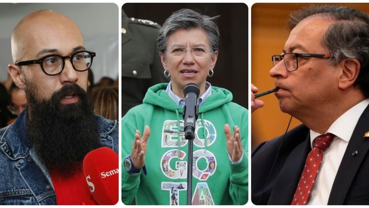 Carlos Carillo, Claudia López y Gustavo Petro.
