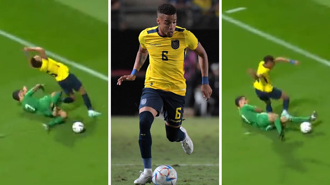 Byron Castillo fue titular con Ecuador ante Irak a 8 días de Qatar 2022.
