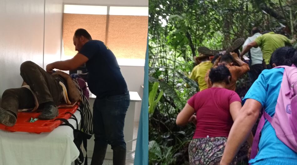 Atención y rescate de los afectados en accidente de tránsito de este 29 de diciembre.