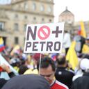 Marchas de la oposición en contra del Gobierno en la plaza de Bolívar