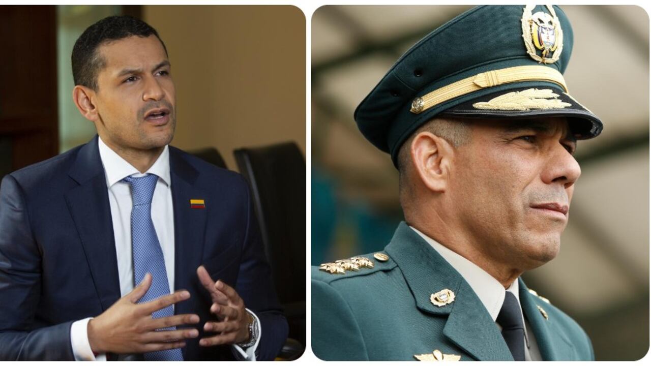Daniel Palacios y el general Eduardo Zapateiro