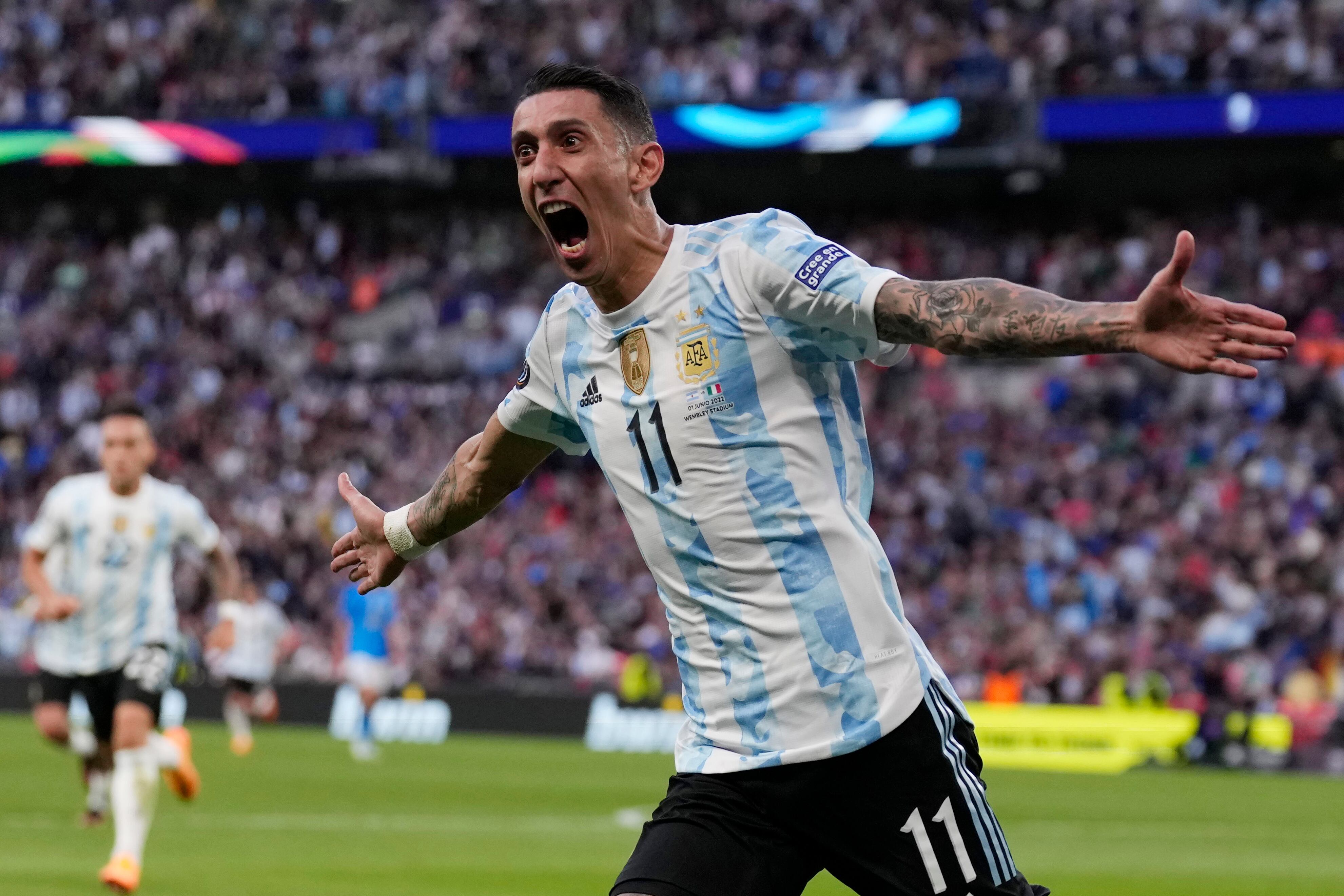 El atacante argentino fue la figura en la Finalissima ante Italia.